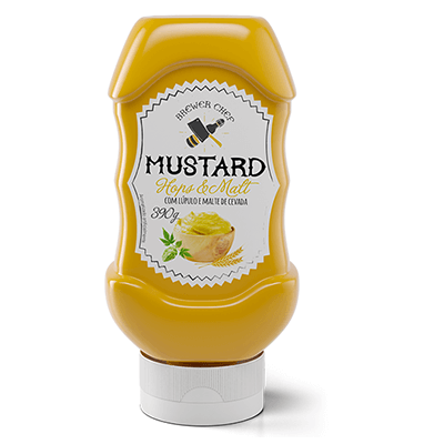 Molho de Mostarda Hops & Malt 390g - Brewer Chef